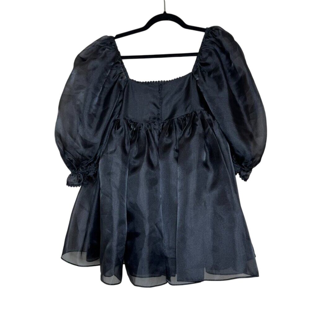 Selkie The Caviar Puff Dress – Black – XS - Picture 4 of 13